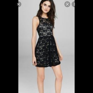 Express Fit and Flare Lace Dress